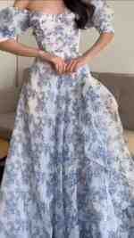 ✨ Organza Premium Western Dress (Inner Included) ✨ - W15 - Image 5