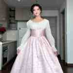 Silk & Soft Georgette Western Gown - W14